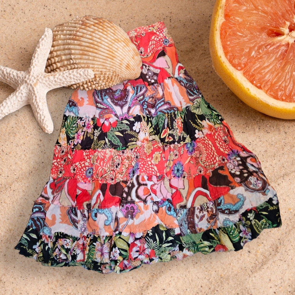 BOHO HIPPIE FLOWY SKIRT.